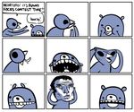  avian bear beartato bird creepy faces humor humour mammal nedroid reginald silly webcomic what 