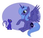  azure_glow blue blue_body blue_cat blue_eyes blue_hair cat crescent_moon equine feline female feral friendship_is_magic hair horn horns horse luna_(sailor_moon) mammal moon my_little_pony pegacorn plain_background pony princess_luna_(mlp) transparent_background winged_unicorn wings yellow_eyes 