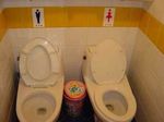  bathroom female lowres male photo qvga toilet trash_can trashcan 