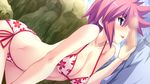  bikini censored game_cg penis red_hair soukyuu_no_soleil swimsuit tagme_(character) tsurugi_hagane 