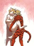  anal anal_penetration blush canine cum cum_inside feline gay male meesh nude penetration tattoo tiger wolf 