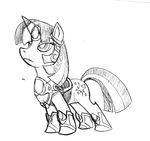  awesome black_and_white cutie_mark elosande equine female feral friendship_is_magic horn horns horse mammal monochrome my_little_pony plain_background pony solo twilight_sparkle_(mlp) unicorn white_background 