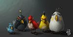  ambiguous_gender angry_birds avian bird feral front_view group ijul looking_at_viewer red_feathers white_feathers 