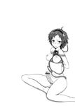  arms_behind_back bad_id bad_pixiv_id bar_censor bdsm blush bondage bound breasts censored erection eyeball futanari go-m greyscale hairband komeiji_satori medium_breasts monochrome no_testicles nude penis rope short_hair sitting solo third_eye touhou 