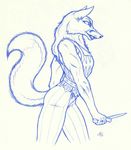 canine dagger eric_elliott female fox iisaw medieval solo 