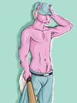  baseball_bat belt clothing dollsoup equine hat horse male mammal my_little_pony pants pony solo topless 
