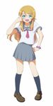  animal_ears blue_eyes burckhardt cat_ears fang highres kousaka_kirino long_hair ore_no_imouto_ga_konna_ni_kawaii_wake_ga_nai school_uniform serafuku solo v 