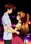  brown_hair hig hug kaze_no_stigma ribbon tsui-ling yagami_kazuma 