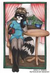  coffee female jennifer_l_anderson morning raccoon solo 