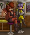  big_breasts breasts cleavage female knownvortex looking_at_viewer necklace skimpy smoking sonic_(series) tail 