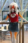  feline female fursuit human photo real solo tiger 