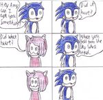  absurd_res comic confused cute dialog dialogue female hedgehog hi_res male mammal plain_background sega sonic_(series) sonic_the_hedgehog sweet text unknown_artist what white_background 