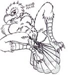  2005 avian breasts demitri feathers female presenting pussy solo spreading 