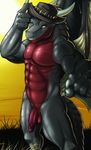  anthro bad_dragon balls biceps big_muscles black_dragon claws couple dragon duke duke_(bad_dragon) feral flaccid glans hat horn horns humanoid_penis male muscles narse nude pecs penis pose scales scalie slut slutty solo tail vein wings yellow_eyes 