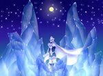  cape elemental_hero_absolute_zero gloves ice monster moon sky star yuu-gi-ou yuu-gi-ou_gx 