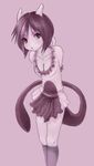  dress female frilly hair mewtwo pink_eyes pok&eacute;mon pok&eacute;morph purple solo stockings 