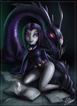  14-bis dragon female fernando_faria human raven_(teen_titans) scalie teen_titans 