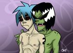  2d ace crossover gorillaz music powerpuff_girls 