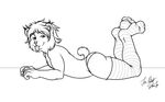  bobcat crossdressing male neoneon panties solo stockings topless underwear 