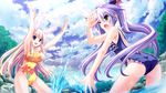  bikini game_cg skyfish soukyuu_no_soleil swimsuit tagme_(character) tsurugi_hagane water 