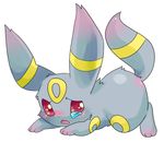  markings pok&eacute;mon raised_tail red_eyes solo tail tears toraneko umbreon 