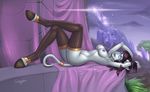  blue_eyes breasts draenei drgraevling female glowing glowing_eyes hooves horn jewelry looking_at_viewer lying monara mountain navel nipples nude pose solo tail_ring tentacles video_games warcraft white_skin world_of_warcraft 