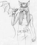  cnd_logo dragon feline female furries_with_pets glasses lynx megan_giles midriff pet scalie solo ☮ 