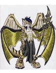  feline hellgoddess male pike tiger wings 