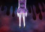  frog head_out_of_frame mahou_shoujo_madoka_magica mami_mogu_mogu mary_janes moriya_suwako nakajou parody pee peeing shoes solo spoilers thighhighs touhou white_legwear zettai_ryouiki 