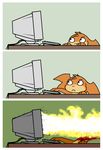  darkdoomer fire flamewar guro humour internet internet! monitor oops patachu patamon what 