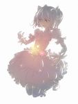  bow bubble_skirt gloves hair_bow highres kaminary kaname_madoka kneehighs magical_girl mahou_shoujo_madoka_magica short_twintails skirt solo twintails white_gloves 