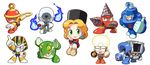  :d ^_^ anchor_symbol android arm_cannon blonde_hair blue_eyes blush_stickers boots brightman brown_eyes chibi clenched_hand closed_eyes diveman drill drillman dual_wielding dustman earrings egyptian everyone fighting_stance fire fur_trim glowing green_eyes grin hand_on_hip hand_on_own_cheek hand_on_own_face hat holding jewelry kalinka_cossack kin_niku light_bulb looking_at_viewer nemes open_mouth orange_eyes periscope pharaohman pointing purple_eyes red_eyes ring ringman robot rockman rockman_(classic) rockman_4 short_hair simple_background sitting skull skullman_(rockman) smile snake standing thumbs_up toad_(animal) toadman vacuum_cleaner weapon yellow_eyes 