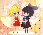  child hand_holding panty_&amp;_stocking_with_garterbelt panty_(character) panty_(psg) stocking_(character) stocking_(psg) 