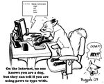  2009 canine chair chat computer dog_but_not_dog female fox inks kerra office paws scott_ruggels the_truth typing 