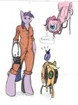  anthrofied applejack_(mlp) chell coatl crossover equine female forever friendship_is_magic fur furrification glados group horn horse jumpsuit machine mammal mechanical meme my_little_pony pink_fur pinkie_pie_(mlp) plain_background pony portal portal_(series) portal_2 portal_gun potato princess_luna_(mlp) robot standing turret turret_(portal) twilight_sparkle_(mlp) unicorn valve wheatley white_background 