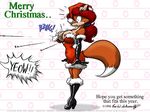  breasts canine cleavage eric_schwartz female fox furafterdark sheila_vixen vixen wardrobe_malfunction xmas 