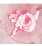  bow_(weapon) gerukazai kaname_madoka magical_girl mahou_shoujo_madoka_magica pink_eyes pink_hair shoes short_hair smile solo twintails weapon 