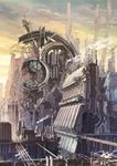  cyberpunk highres industrial k_kanehira machine no_humans original scenery science_fiction steam 