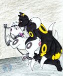  anus bdsm bondage chains collar cum doggy_position female from_behind licking male nude penetration penis pok&eacute;mon pussy raised_tail red_eyes sex straight tail tierafoxglove tongue umbreon vaginal vaginal_penetration 
