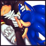  black blue caring chest_tuft couple drool eyes_closed fellatio gay gloves hedgehog kycha licking male nude on_back oral oral_sex penis precum saliva sex shadow_the_hedgehog sonic_(series) sonic_the_hedgehog sweat tongue 