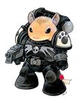  badass black_templar cute hamster parody power_armour pun solo ursula_vernon warhammer_(franchise) warhammer_40k warhamster_40k 
