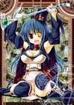  blue_hair blush breasts character_request cleavage fang heterochromia kai_yuuki parakiss smile source_request 