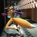  2008 3d canine cgi digimon fox karabiner renamon 