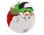  bad_id bad_pixiv_id chibi green_eyes green_hair hat maguro_(ma-glo) male_focus n_(pokemon) poke_ball pokemon pokemon_(game) pokemon_bw solo 