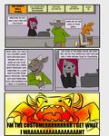  canine coffinberry comic dragon english_text female fox hair male mammal red_hair text wolf yellow_eyes 