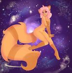  &hearts; breasts ceph female fluffy nude phsuke raccoon solo space 