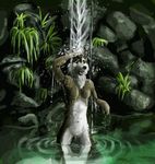  3d animated breasts canine female mammal nerevar nude solo stereogram water waterfall wiggle_stereogram wilkolaknerevar wolf 