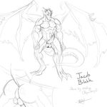  anus balls big_balls butt claws dragon erection fangs horns lizard looking_at_viewer male muscles nude penis pointy_ears ragnarokdragon reptile reptilian scalie sketch solo spikes standing tail wings 