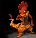  cuts gen_5_pokemon injury kurobis no_humans pokemon pokemon_(creature) scrafty tail 