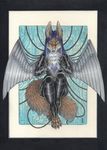  ankh bodysuit canine electricity female jocasta lightning sangluna skinsuit sparks steel technophilia wings 